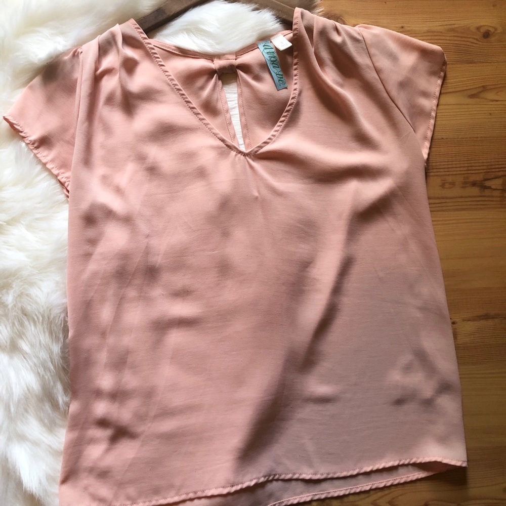 Dina Be | Light Pink Bow Blouse